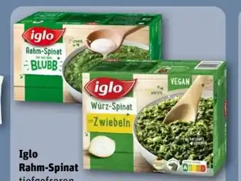 REWE Center Iglo Rahm-Spinat mit dem Blubb Angebot