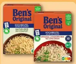 REWE Center Ben's Original Natur-Reis im Kochbeutel Angebot