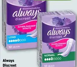 REWE Center Always Discreet Inkontinenz-Einlagen Angebot