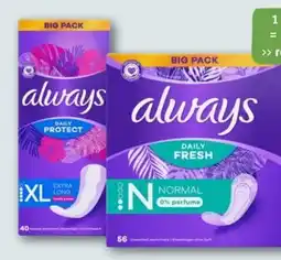 REWE Center Always Slipeinlagen Daily Protect Angebot