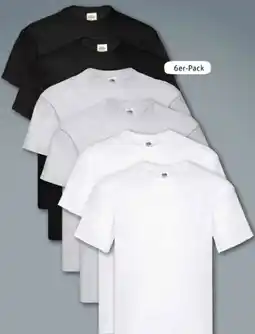 REWE Center Fruit of the Loom Herren T-Shirts 6-er Pack Angebot