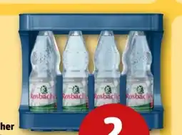 REWE Center Rosbacher Mineralwasser Angebot