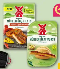 REWE Rügenwalder Mühle Vegane Mühlen BBQ-Filets Paprika-Typ Hähnchen Angebot