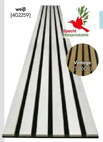Hellweg Specht Holzprodukte Ambiente Akustikpaneel Angebot