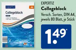 Aldi Süd EXPERTIZ Collegeblock Angebot