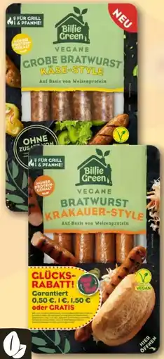 REWE Billie Green Vegane Bratwurst Angebot