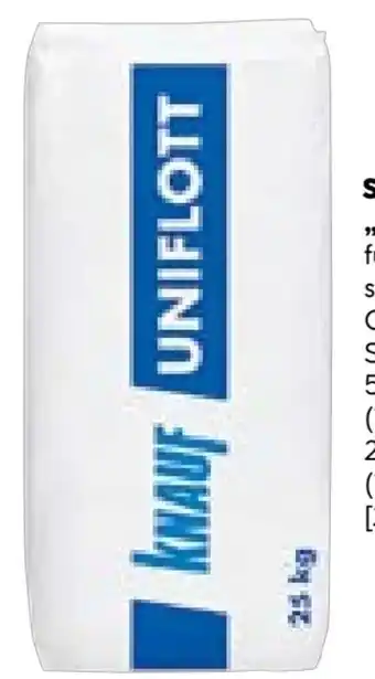 BayWa Knauf Spachtelmasse Uniflott Angebot