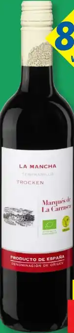 Lidl Bio La Mancha Marqués de La Carrasca Tempranillo Angebot