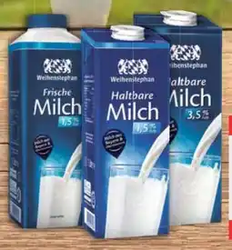 E-Center Weihenstephan Haltbare Milch Angebot