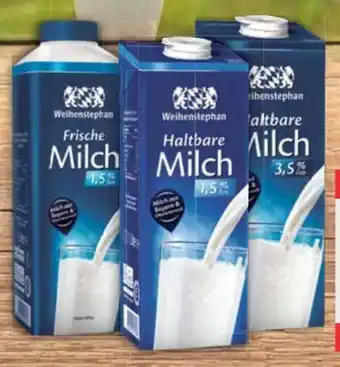 E-Center Weihenstephan Haltbare Milch Angebot