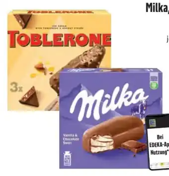Edeka Milka Eis Chocolate & Vanilla Angebot