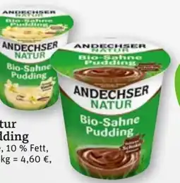 tegut Andechser Natur Bio-Sahne Pudding Schokolade Angebot