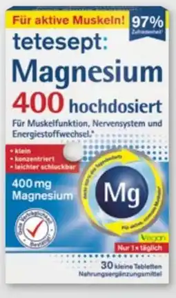 tegut Tetesept Magnesium 400 Angebot