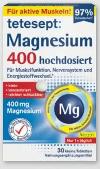 tegut Tetesept Magnesium 400 Angebot