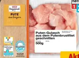 REWE Center Rewe Regional Puten-Gulasch Angebot