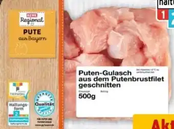 REWE Center Rewe Regional Puten-Gulasch Angebot