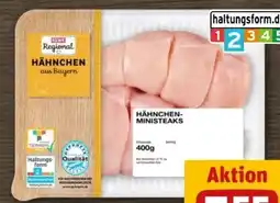 REWE Center Rewe Regional Hähnchen-Ministeaks Angebot