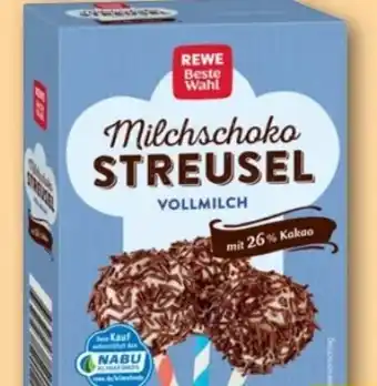REWE Center Rewe Beste Wahl Milchschoko Streusel Angebot