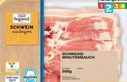 REWE Center Rewe Regional Schweine-Minutenbauch Angebot