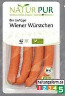 Edeka Natur Pur Bio Wiener Würstchen Angebot