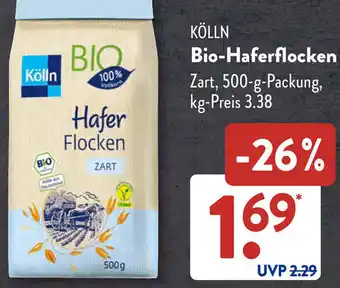 Aldi Süd KÖLLN Bio-Haferflocken Angebot