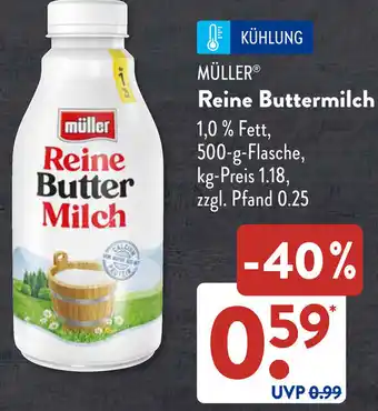 Aldi Süd MÜLLER Reine Buttermilch Angebot