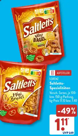 Aldi Süd LORENZ Saltletts Spezialitäten Angebot