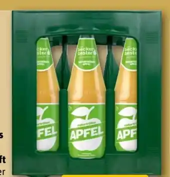 REWE Mein Becker's Bester Apfelsaft Angebot
