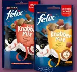 REWE Purina Felix Knabber Mix Katzensnacks Angebot