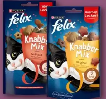 REWE Purina Felix Knabber Mix Katzensnacks Angebot