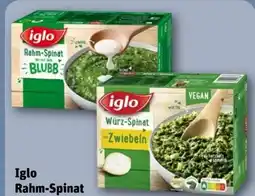 REWE Iglo Rahm-Spinat mit dem Blubb Angebot