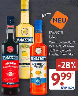 Aldi Süd RAMAZOTTI Likör Angebot