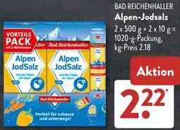 Aldi Süd BAD REICHENHALLER Alpen-Jodsalz Angebot