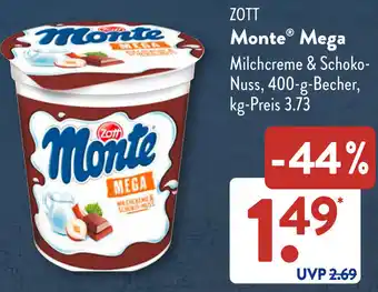 Aldi Süd ZOTT Monte Mega Angebot
