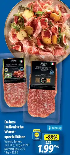Lidl Deluxe Italienische Wurstspezialitäten Angebot