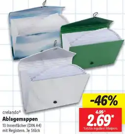 Lidl crelando Ablagemappen Angebot