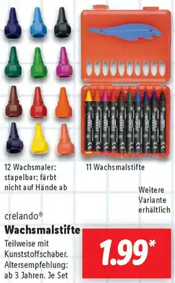 Lidl crelando Wachsmalstifte Angebot