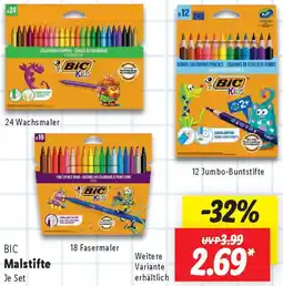 Lidl BIC Malstifte Angebot