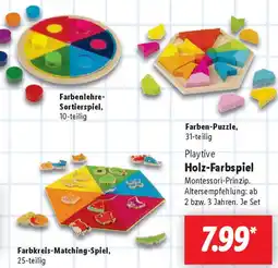 Lidl Playtive Holz-Farbspiel Angebot