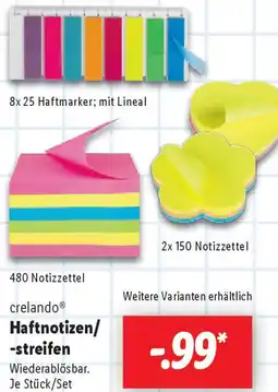 Lidl crelando Haftnotizen/ -streifen Angebot
