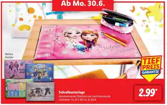 Lidl Schreibunterlage Angebot