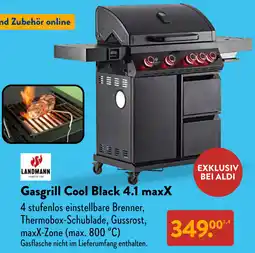 Aldi Süd LANDMANN Gasgrill Cool Black 4.1 maxX Angebot