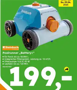 Globus Baumarkt Steinbach Poolrunner „Battery+" Angebot
