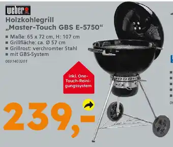 Globus Baumarkt weber Holzkohlegrill "Master-Touch GBS E-5750" Angebot