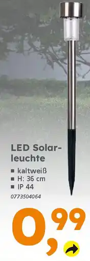 Globus Baumarkt LED Solarleuchte Angebot