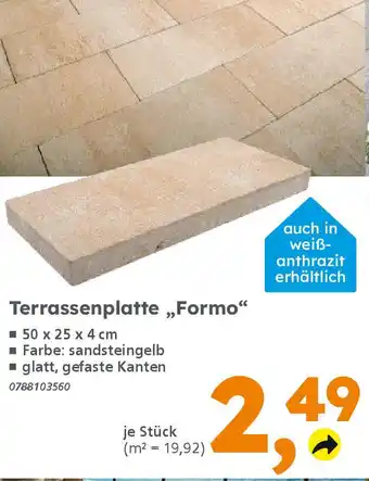 Globus Baumarkt Terrassenplatte „,Formo❝ Angebot