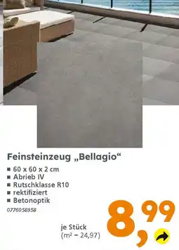 Globus Baumarkt Feinsteinzeug „Bellagio" Angebot