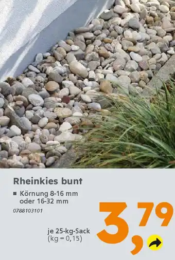 Globus Baumarkt Rheinkies bunt Angebot