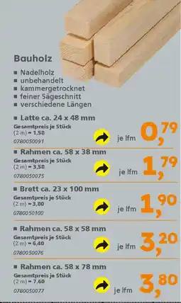 Globus Baumarkt Bauholz Angebot