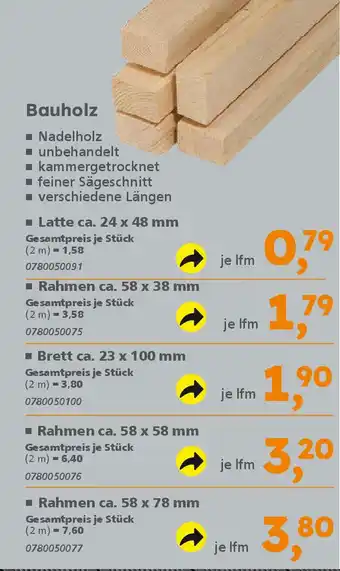 Globus Baumarkt Bauholz Angebot